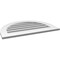 Ekena Millwork Round Top Surface Mount PVC Gable Vent: Functional, w/ 3-1/2"W x 1"P Standard Frame, 32"W x 22"H GVPRT32X2201SF - alternate 2